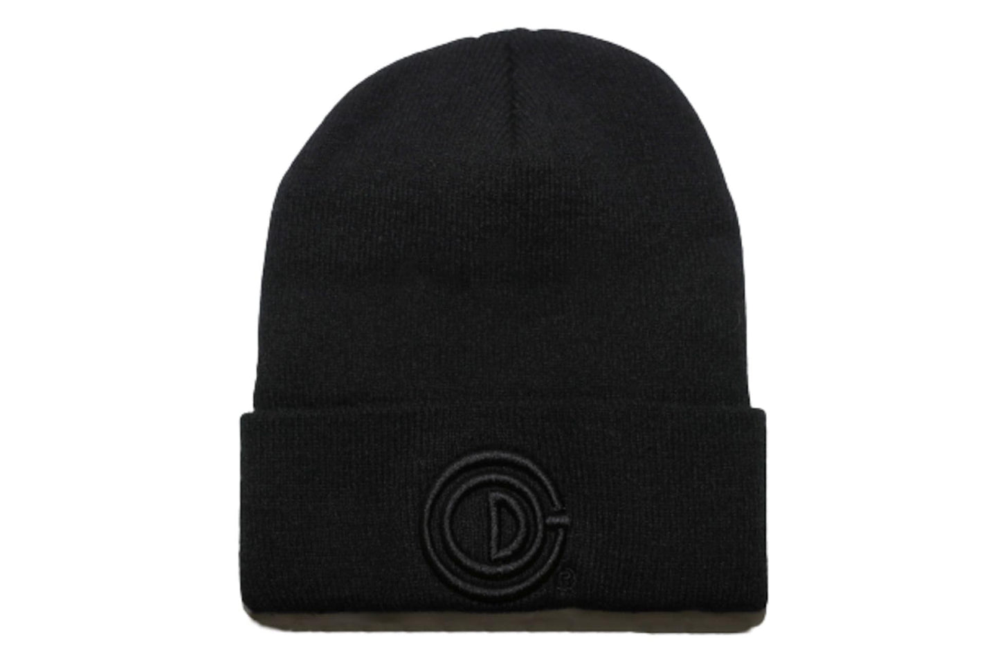 GOD CREATED 3D Logo Knit Beanie Black