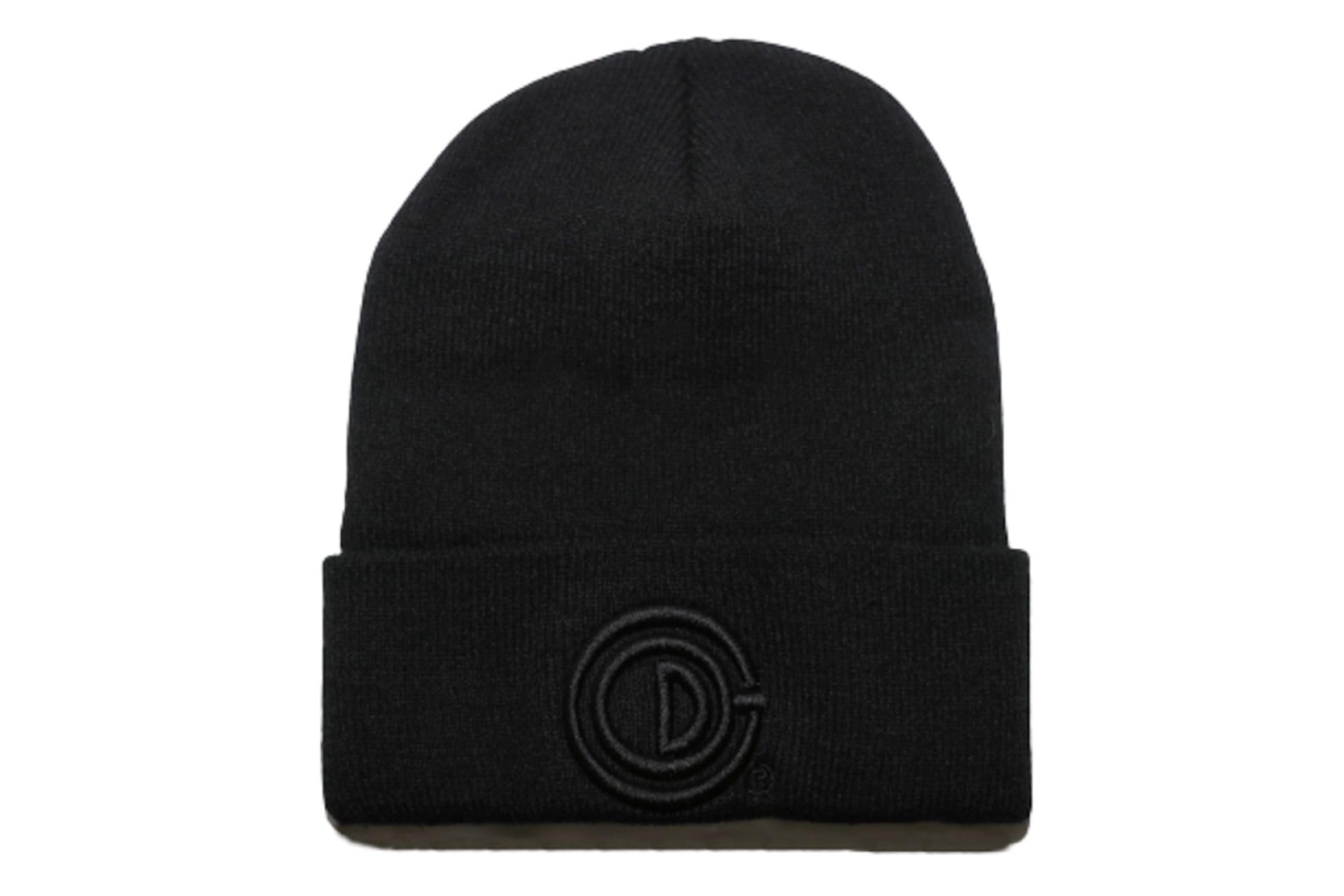 GOD CREATED 3D Logo Knit Beanie Black